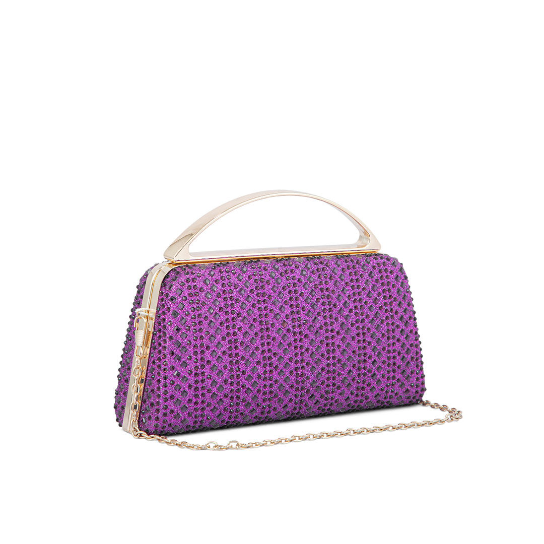 Purple Fancy Clutch P24188