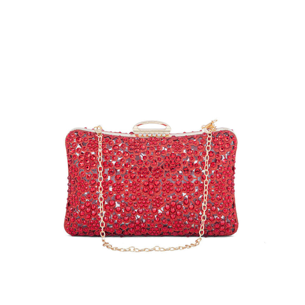 Red Fancy Clutch P24189