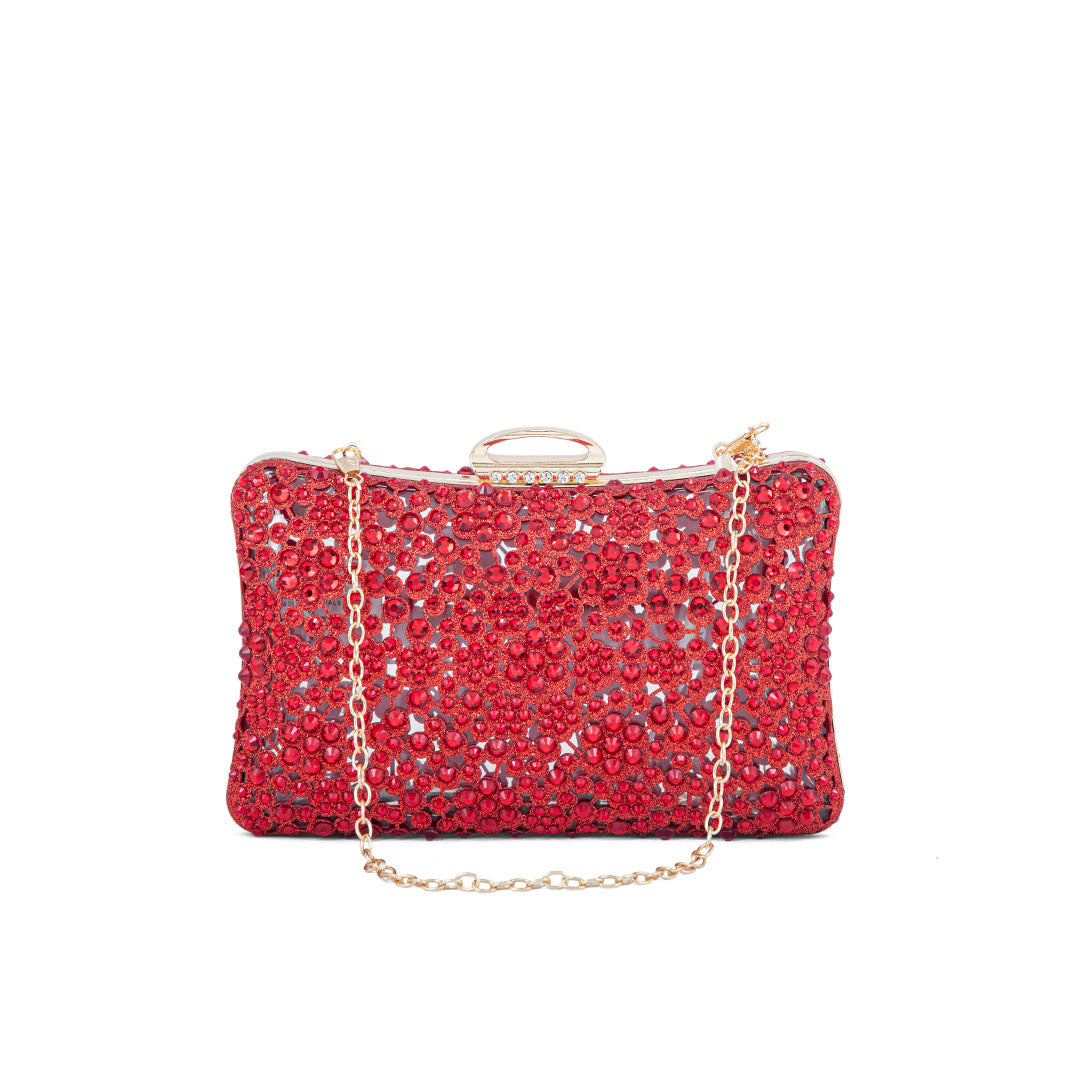 Red Fancy Clutch P24189