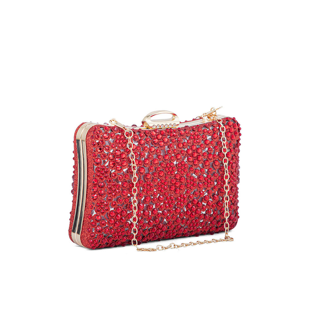 Red Fancy Clutch P24189