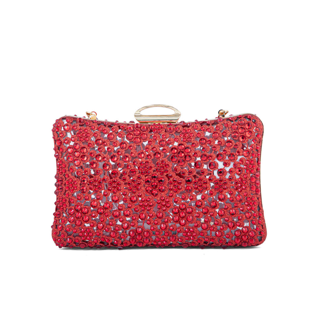 Red Fancy Clutch P24189