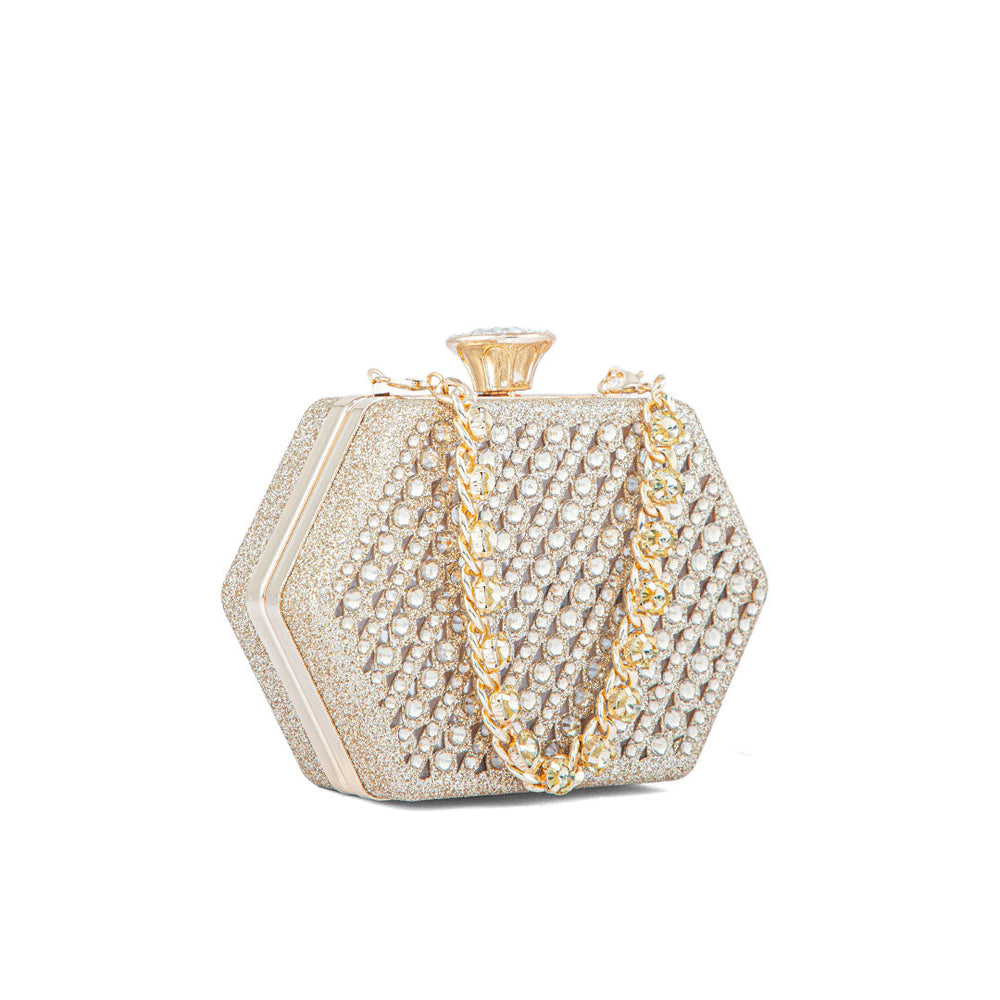 Golden Fancy Clutch P24191