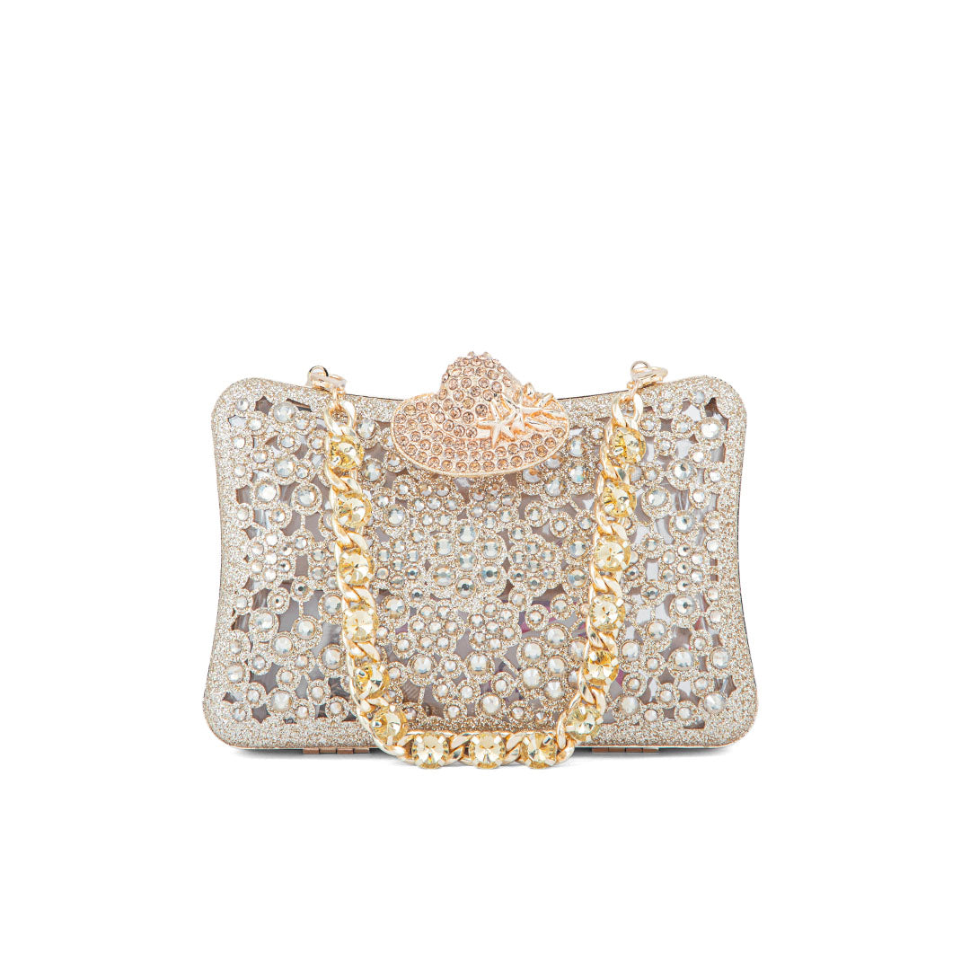 Golden Fancy Clutch P24192