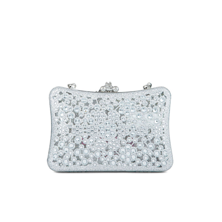 Silver Fancy Clutch P24192