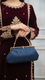 Navy Fancy Clutch P24195