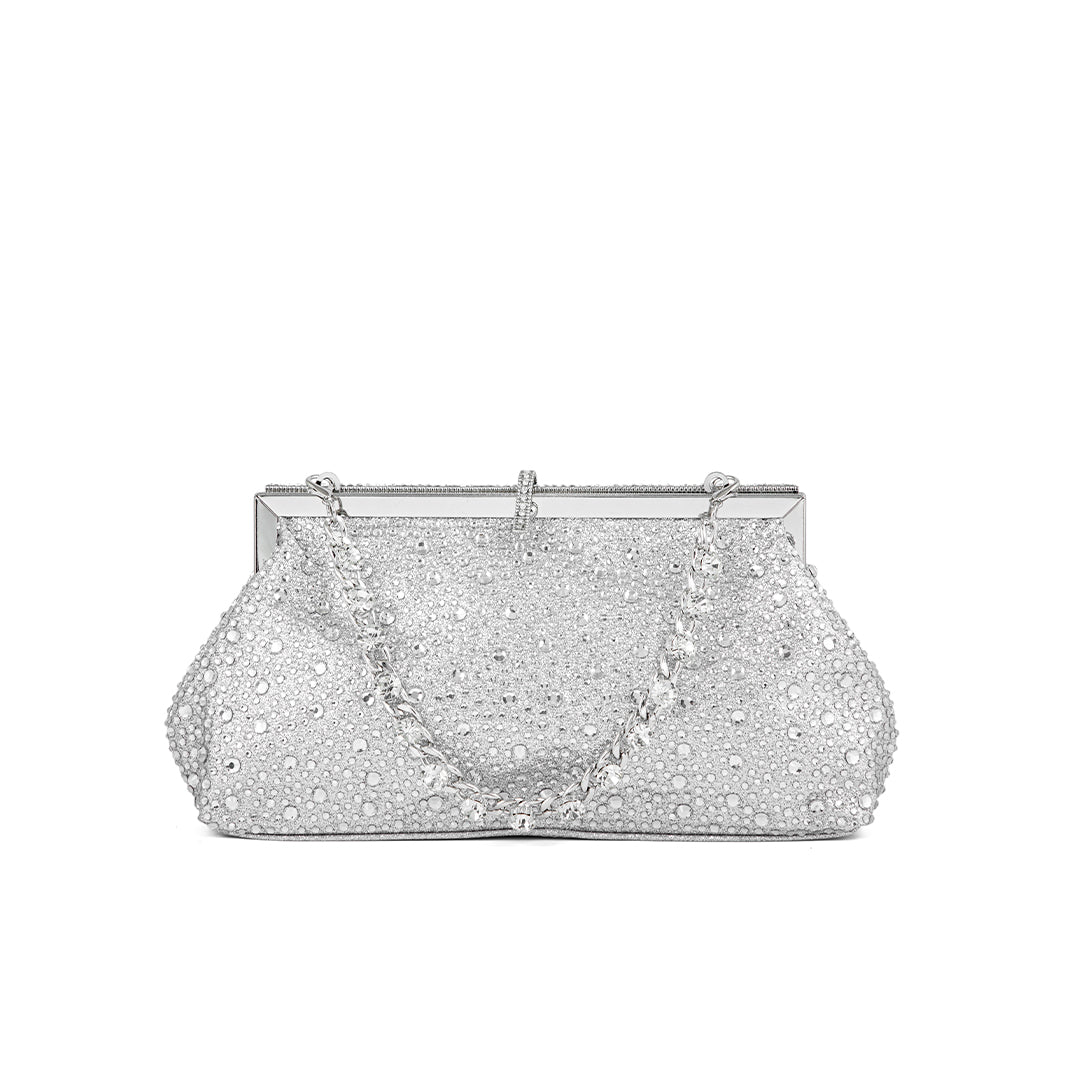 Silver Fancy Clutch P24195