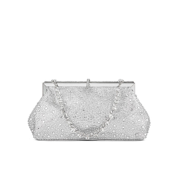 Silver Fancy Clutch P24195
