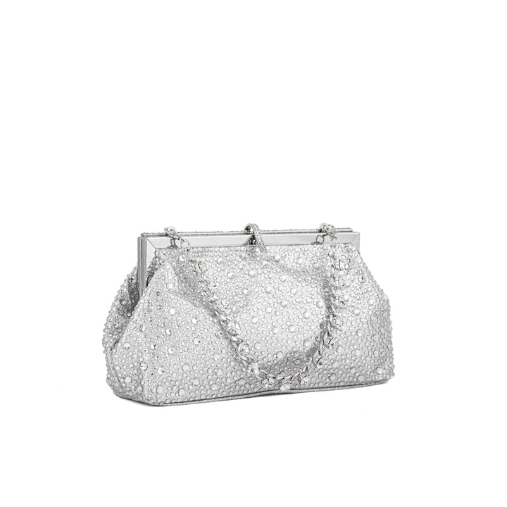 Silver Fancy Clutch P24195
