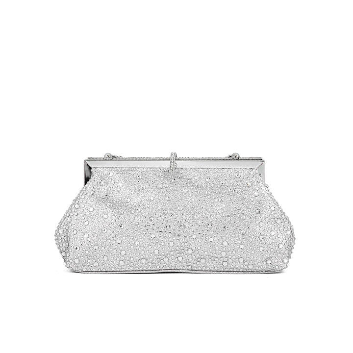 Silver Fancy Clutch P24195