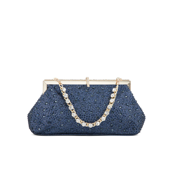 Navy Fancy Clutch P24195