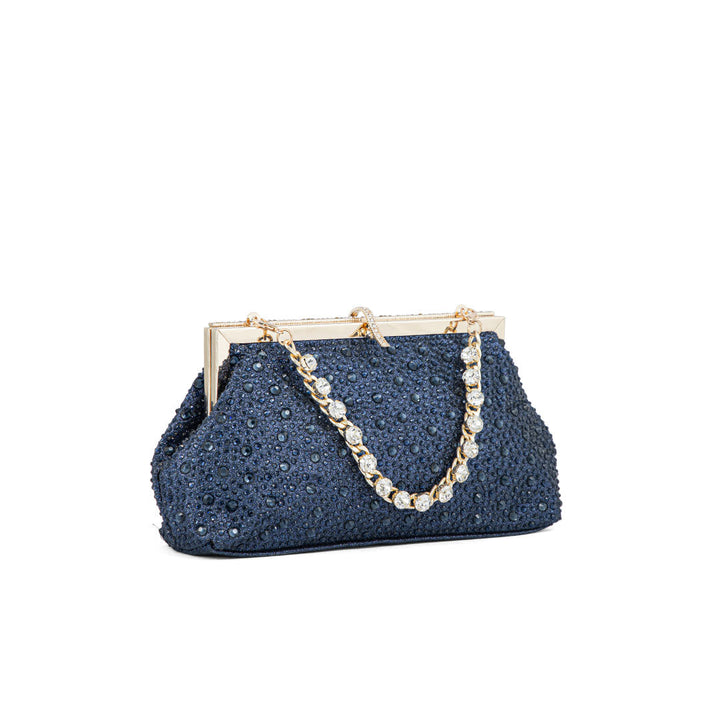 Navy Fancy Clutch P24195