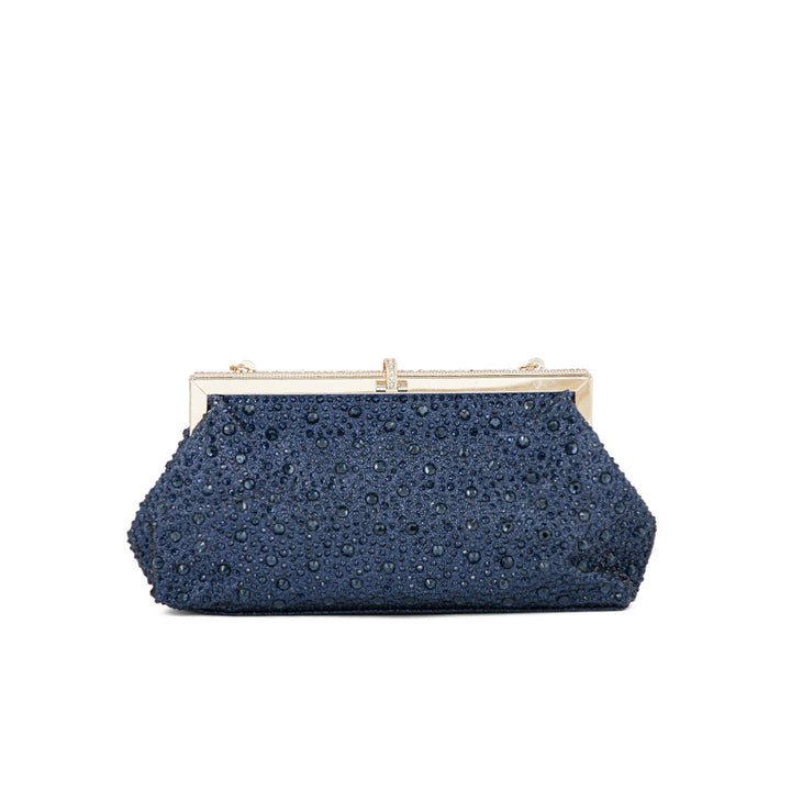 Navy Fancy Clutch P24195