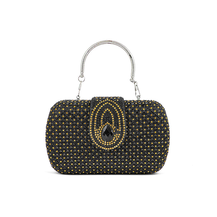 Black Fancy Clutch P24200