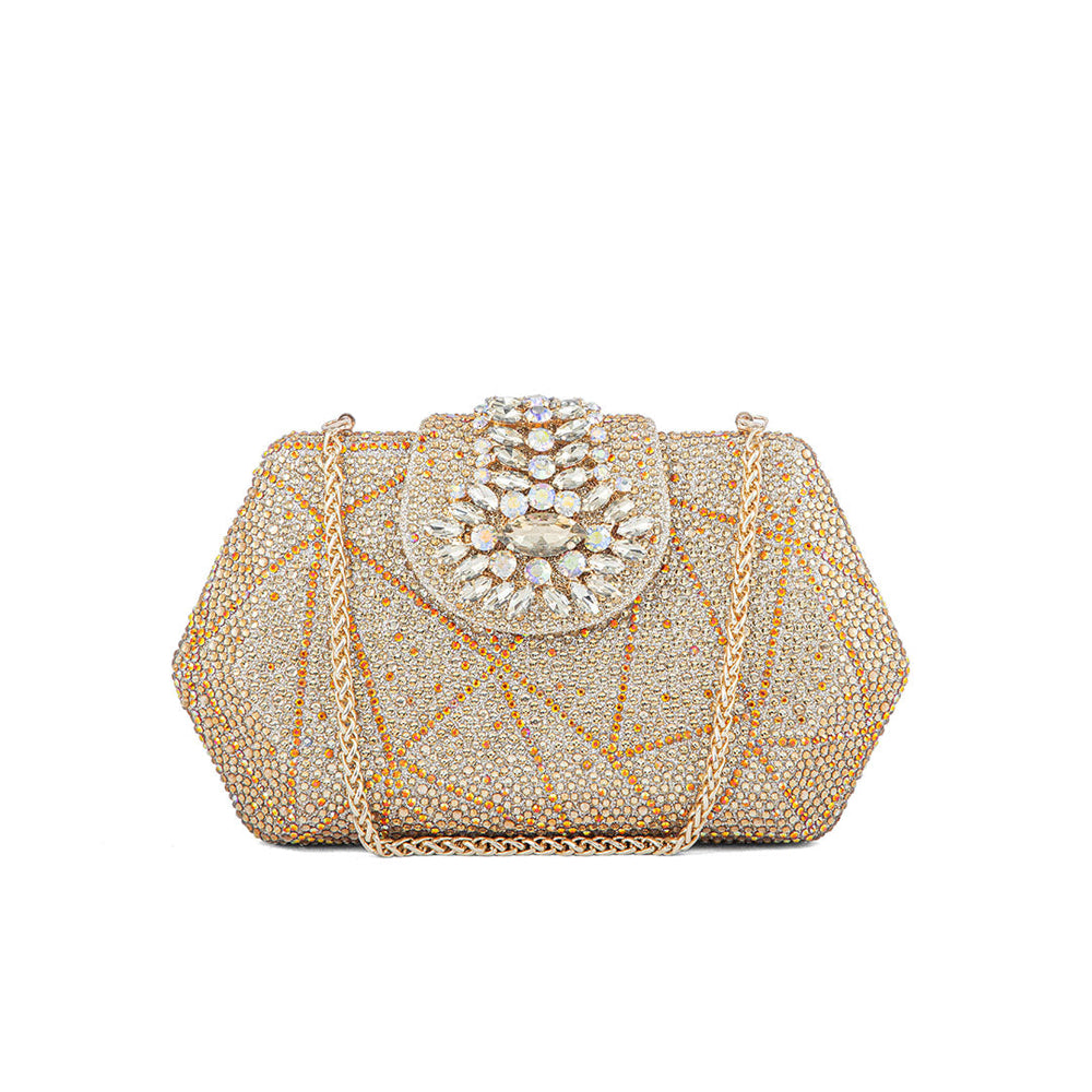 Golden Fancy Clutch P24202