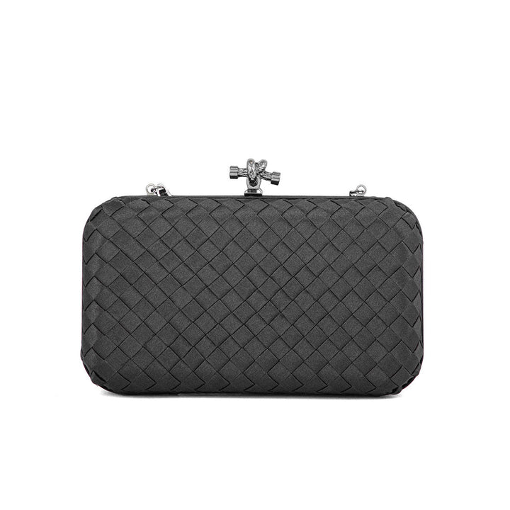 Black Fancy Clutch P24206