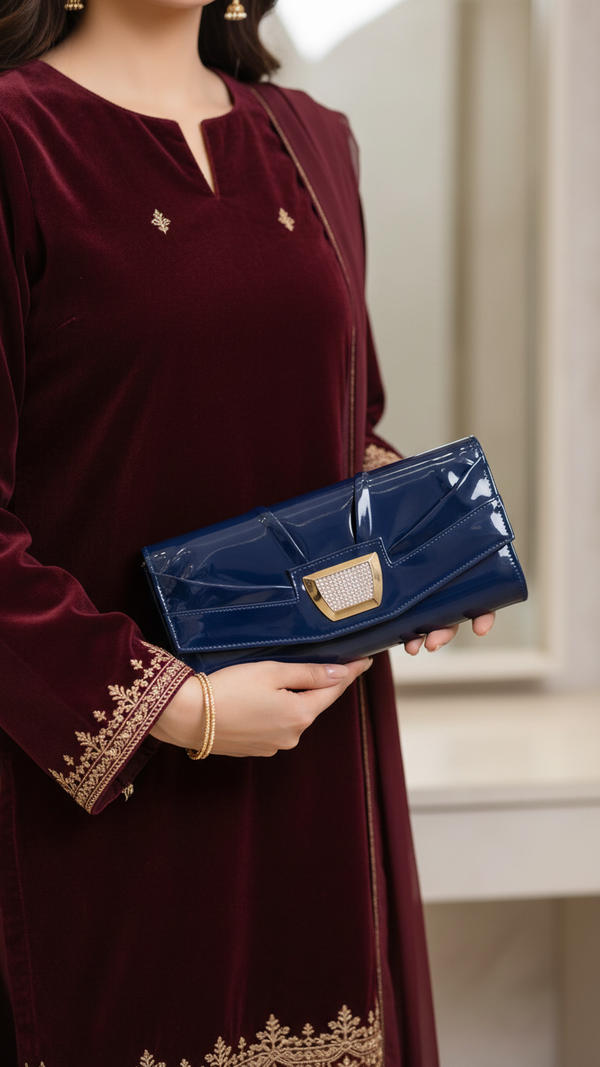 Blue Formal Clutch P24210