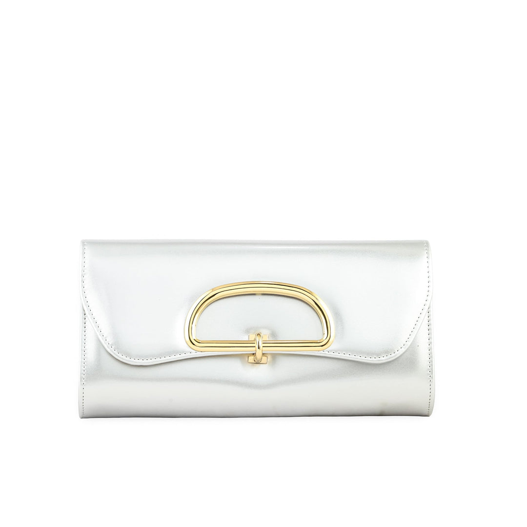 Silver Women Formal Clutch P24214