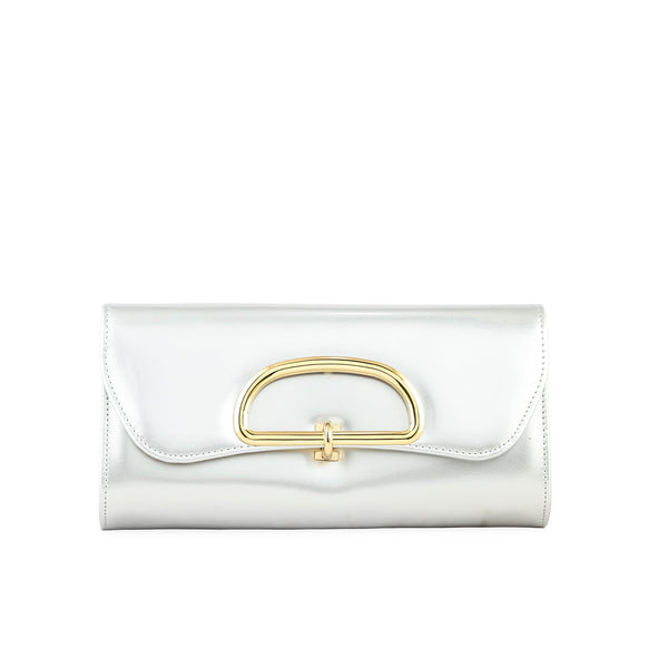 Silver Women Formal Clutch P24214
