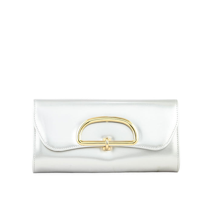 Silver Women Formal Clutch P24214