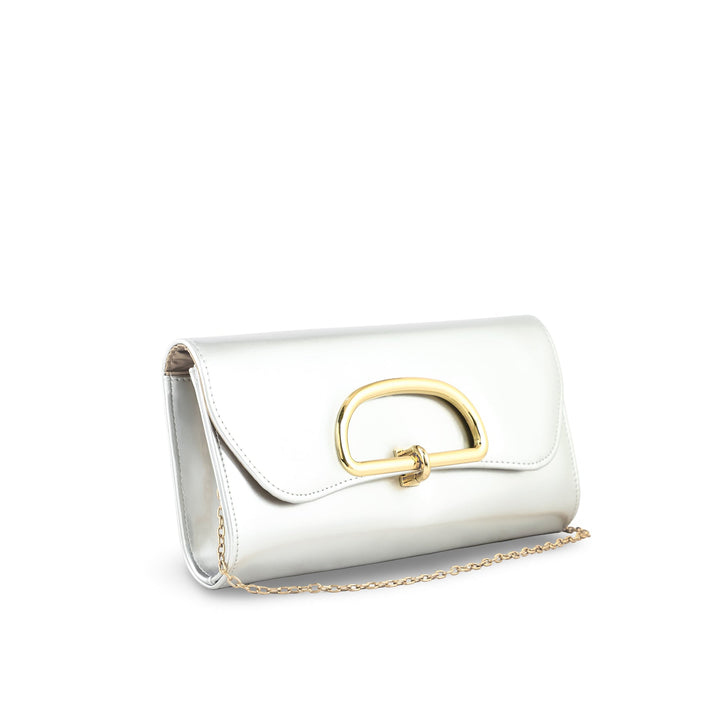 Silver Women Formal Clutch P24214