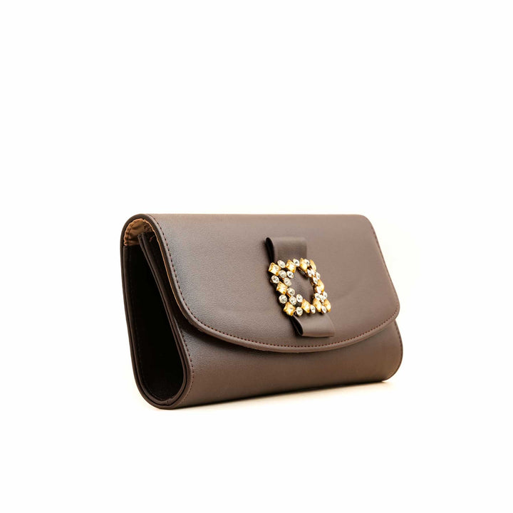 Coffee Formal Clutch P24216