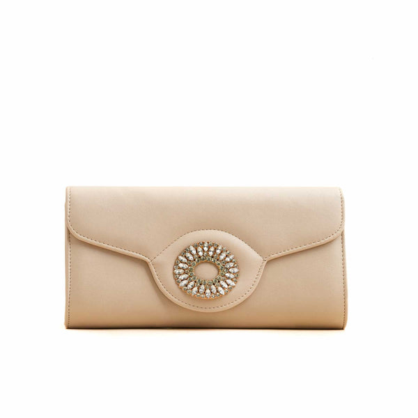 Beige Formal Clutch P24217