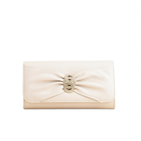 Beige Formal Clutch P24218