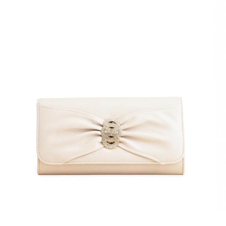 Beige Formal Clutch P24218