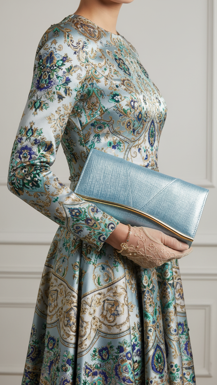Blue Formal Clutch P24220