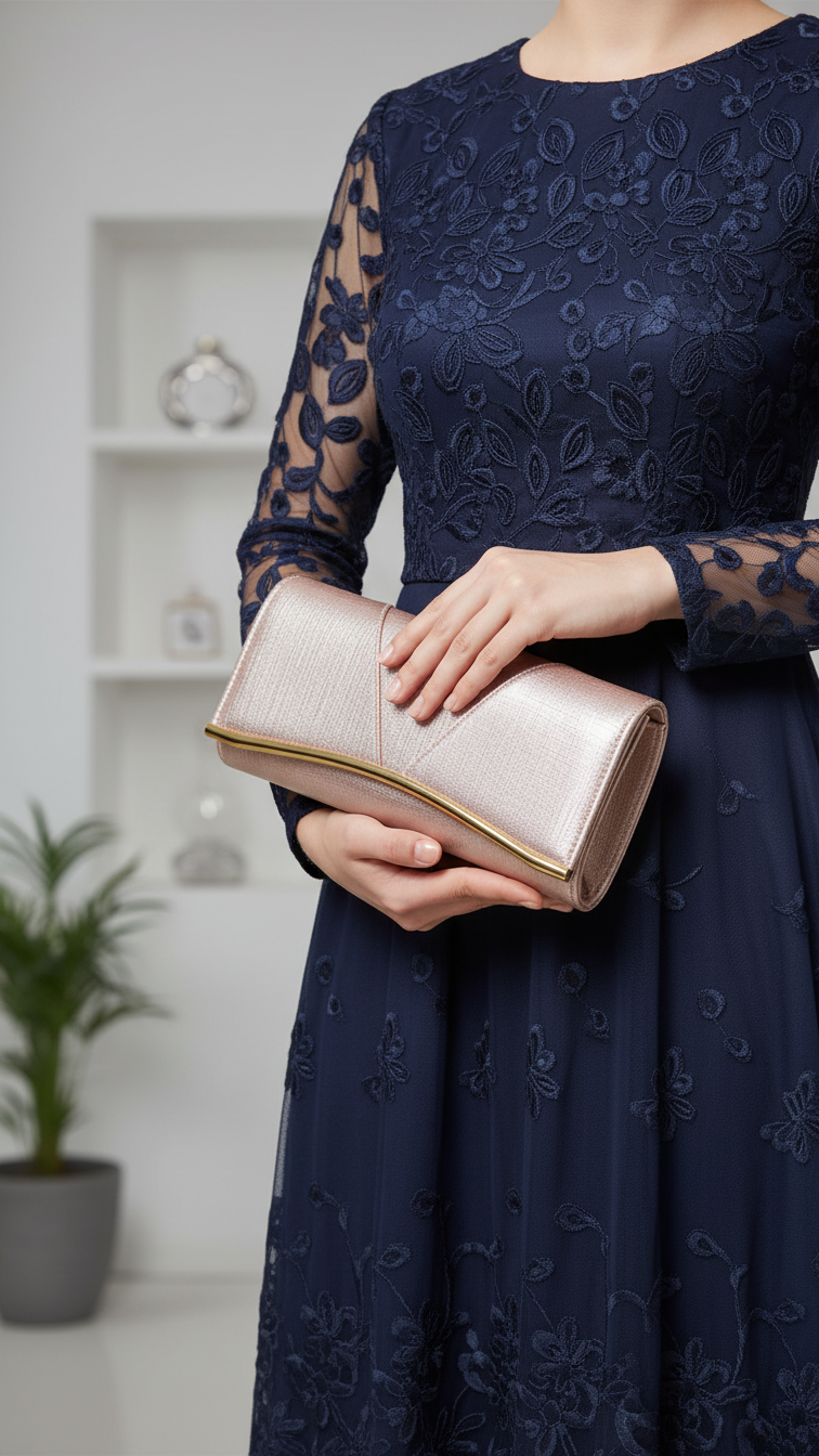 Champagne Formal Clutch P24220