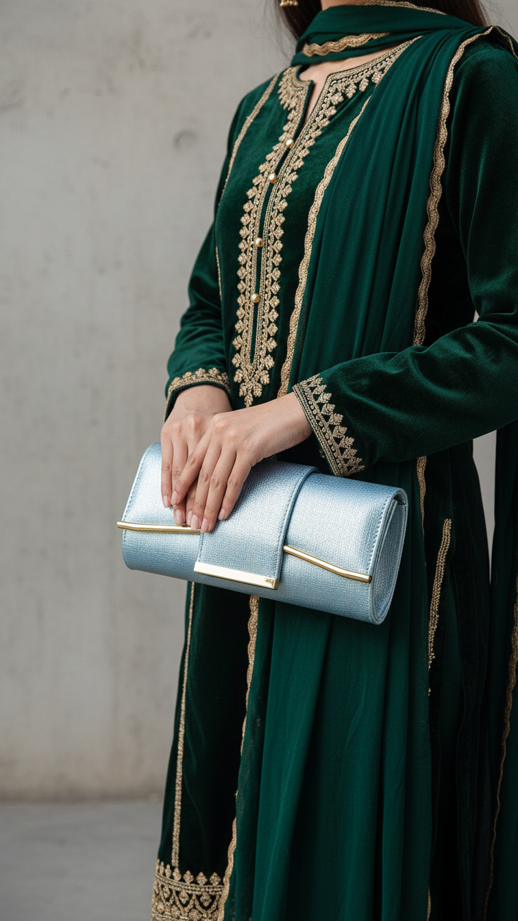Blue Formal Clutch P24221