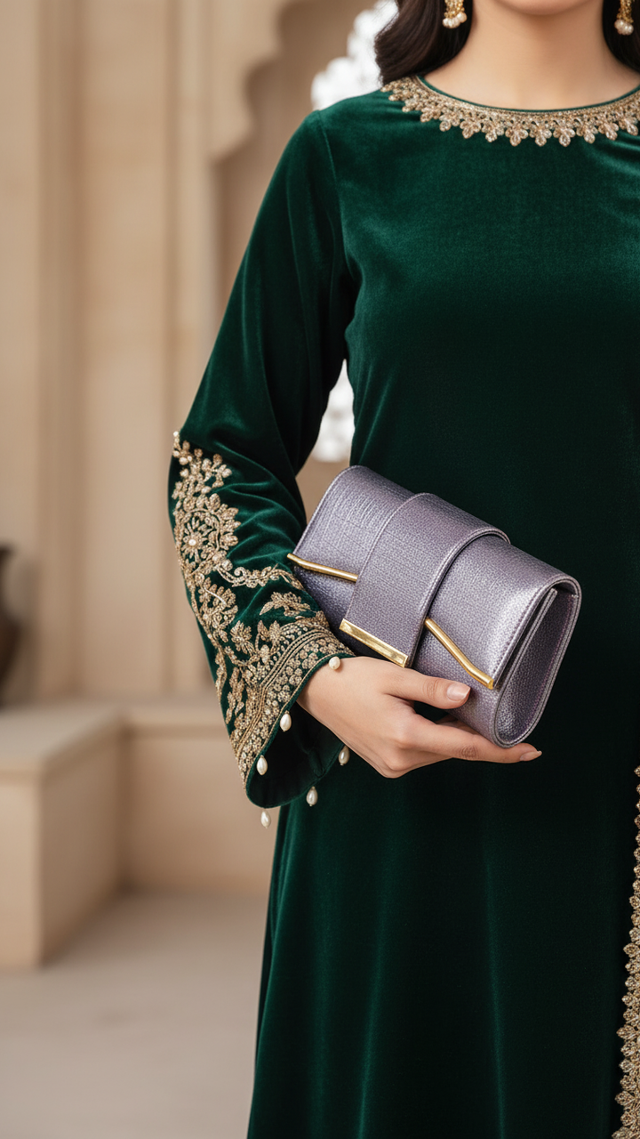 Purple Formal Clutch P24221