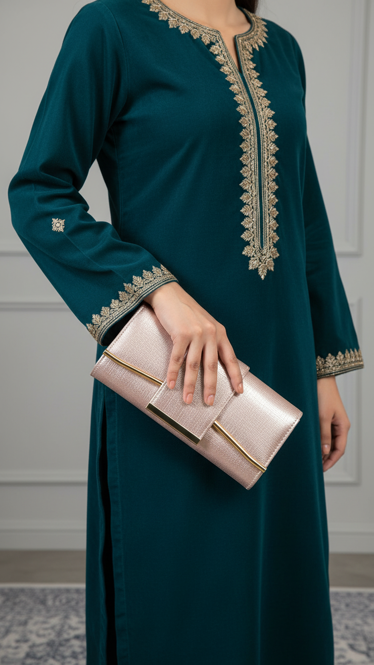 Champagne Formal Clutch P24221