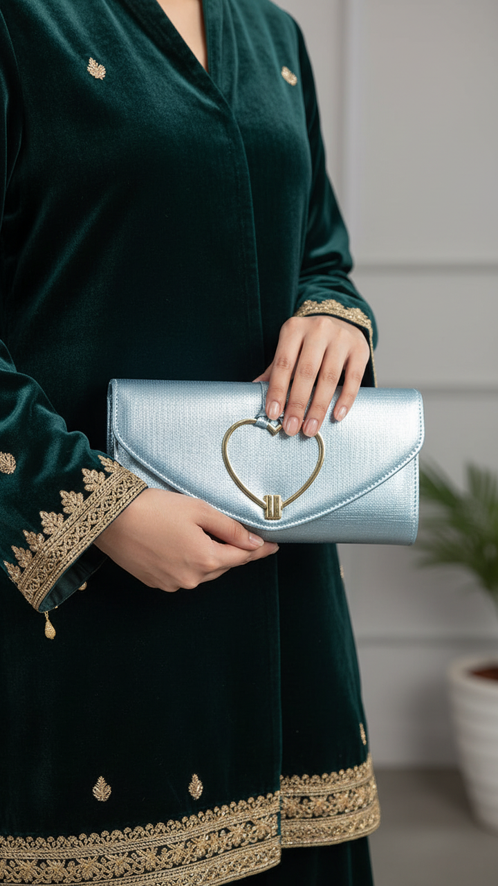 Blue Formal Clutch P24223