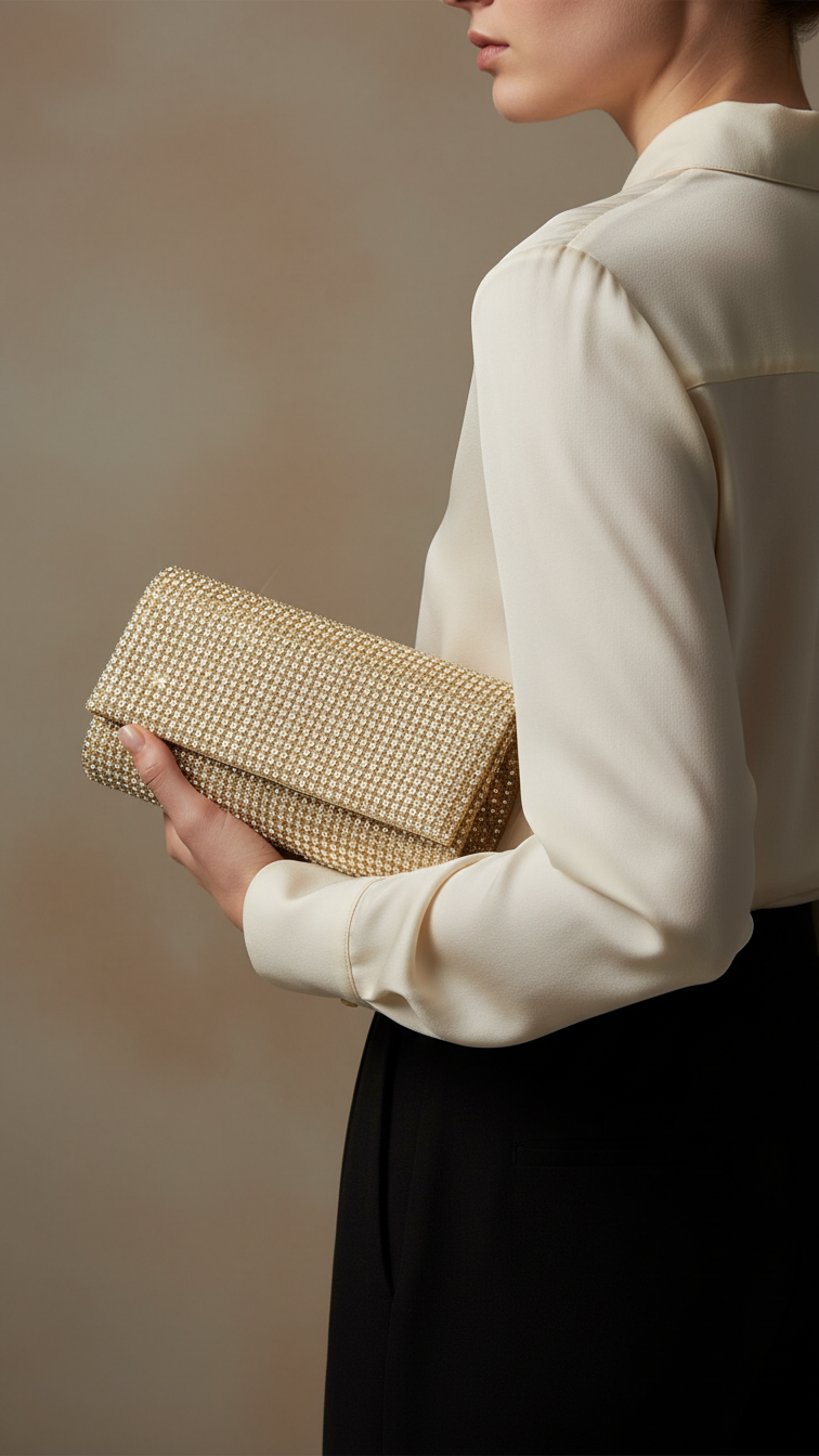 Golden Bridal Clutch P24226