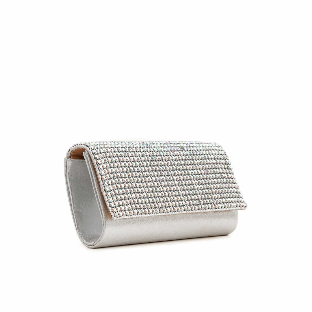 Silver Bridal Clutch P24228