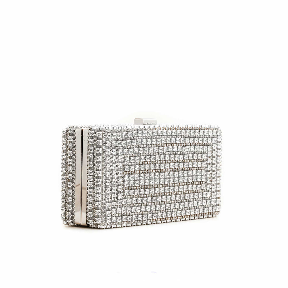 Silver Bridal Clutch P24229