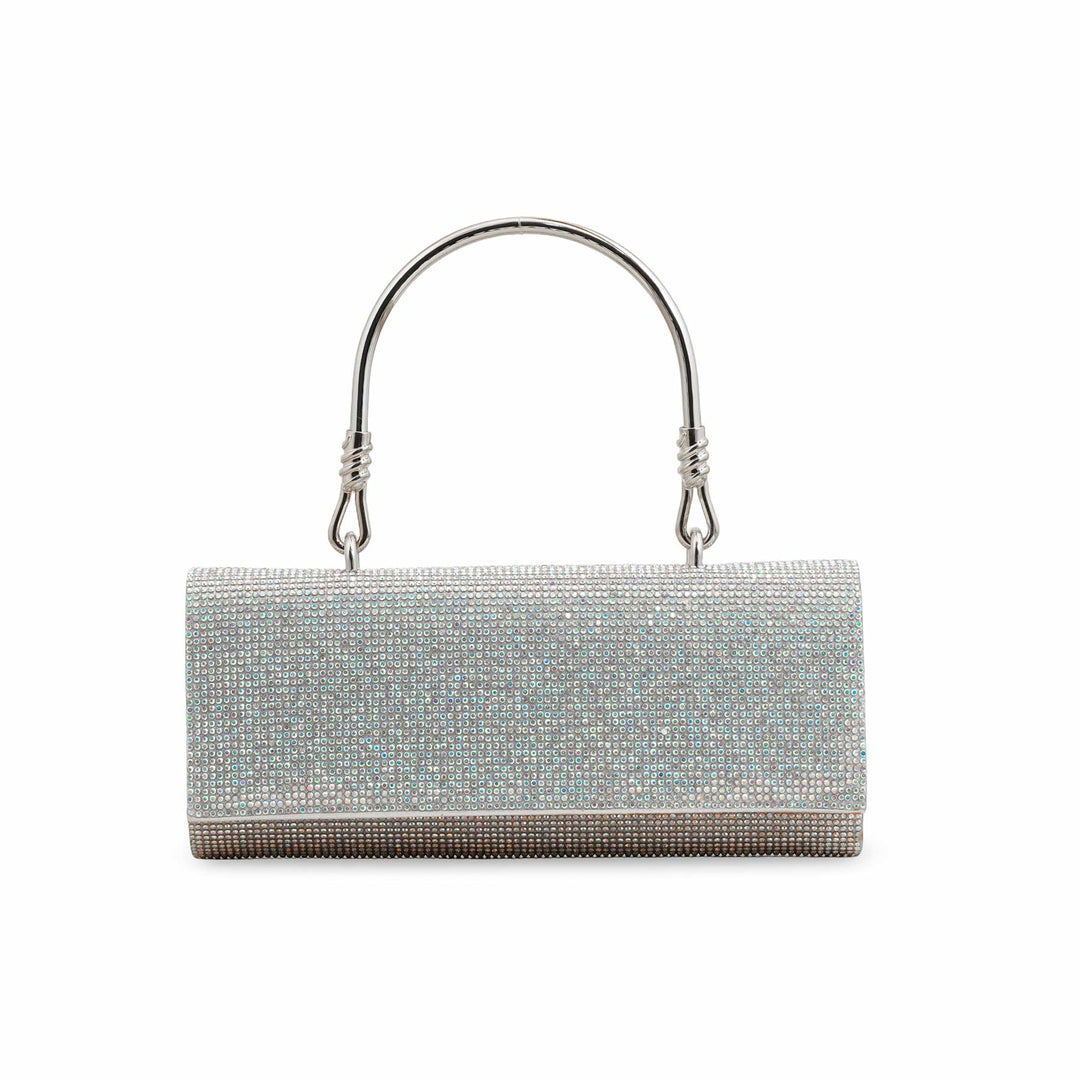Silver Fancy Clutch P24231