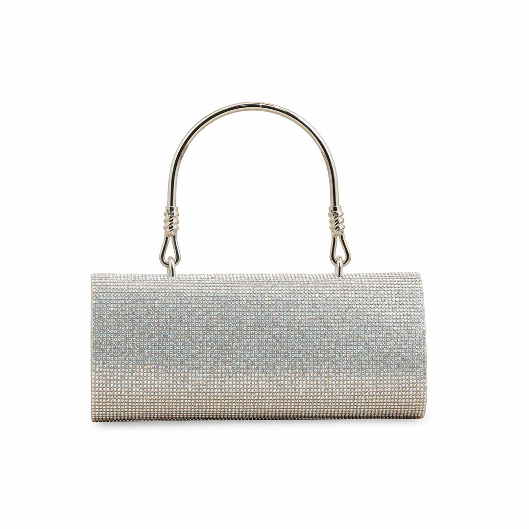 Silver Fancy Clutch P24231