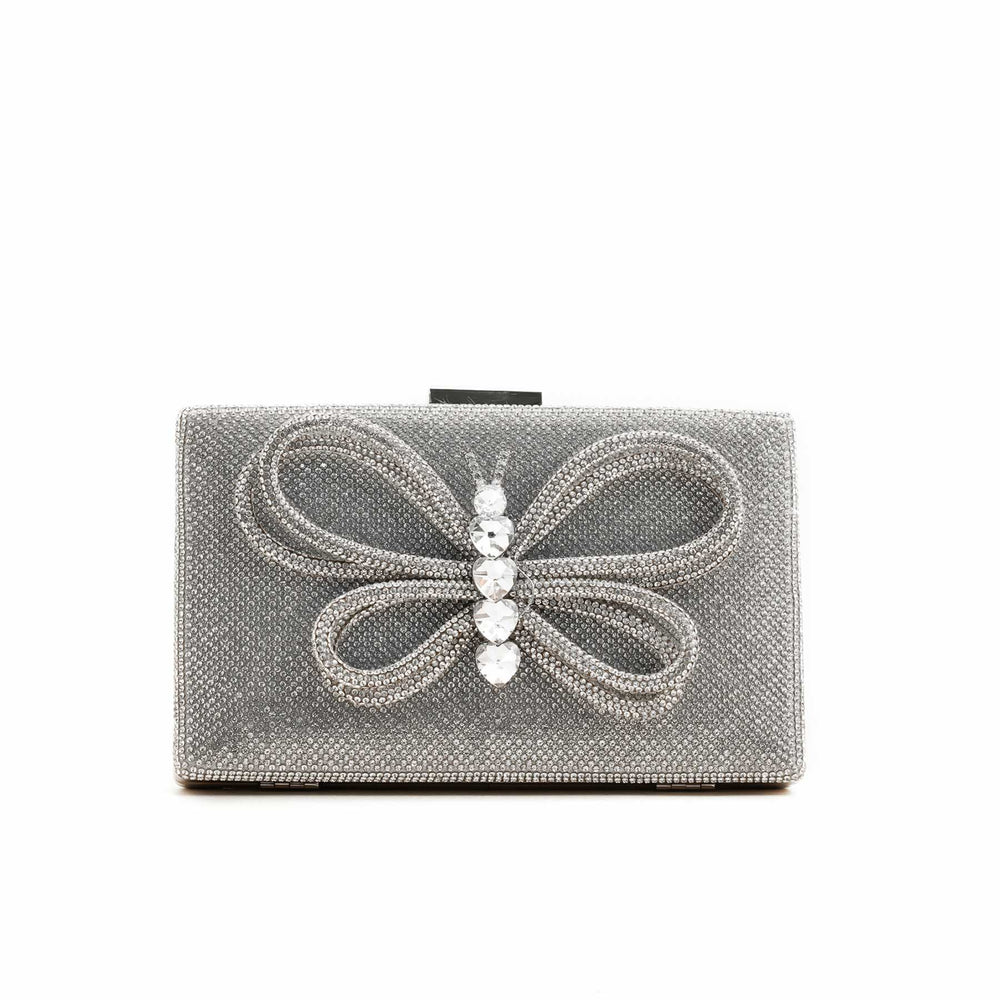 Silver Fancy Clutch P24235