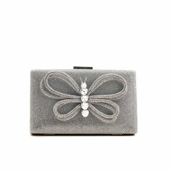 Silver Fancy Clutch P24235