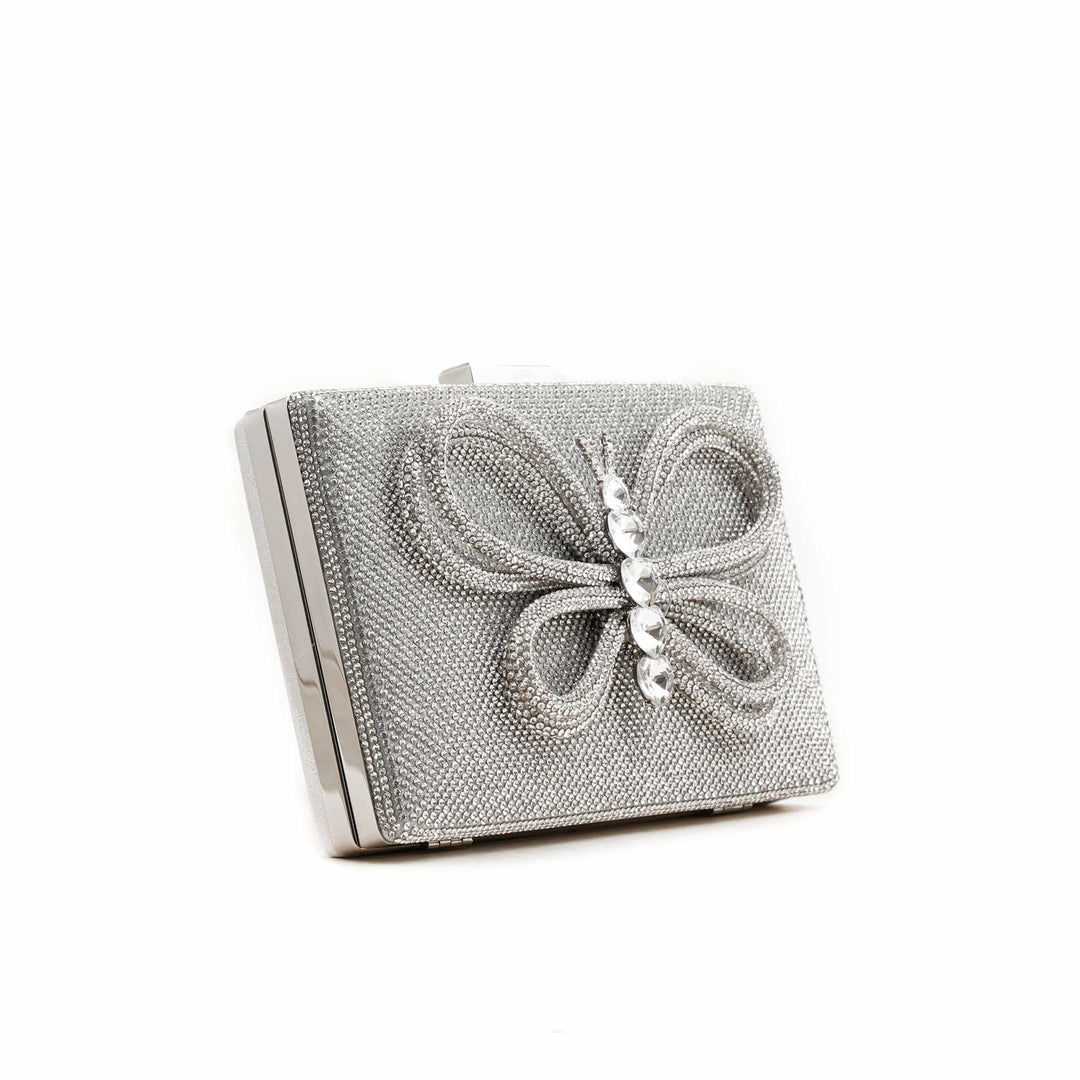Silver Fancy Clutch P24235