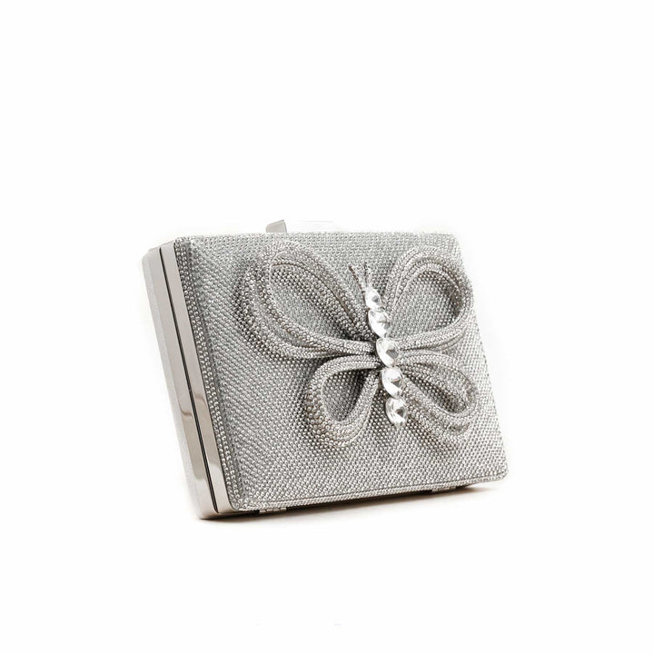 Silver Fancy Clutch P24235