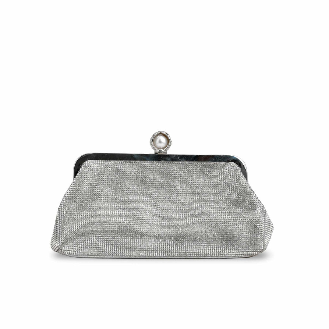 Silver Fancy Clutch p24239