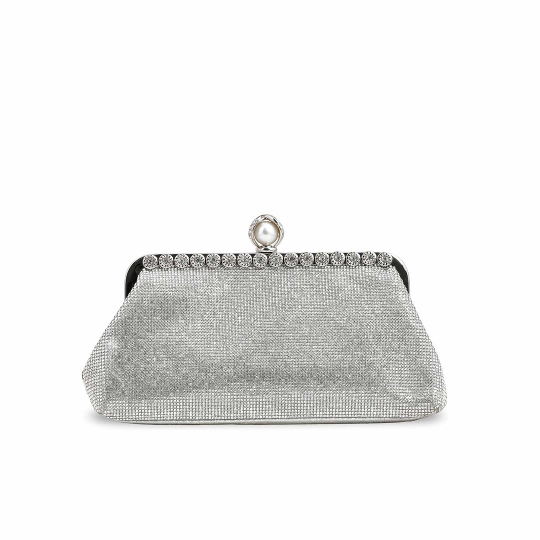 Silver Fancy Clutch p24239