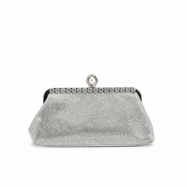 Silver Fancy Clutch p24239