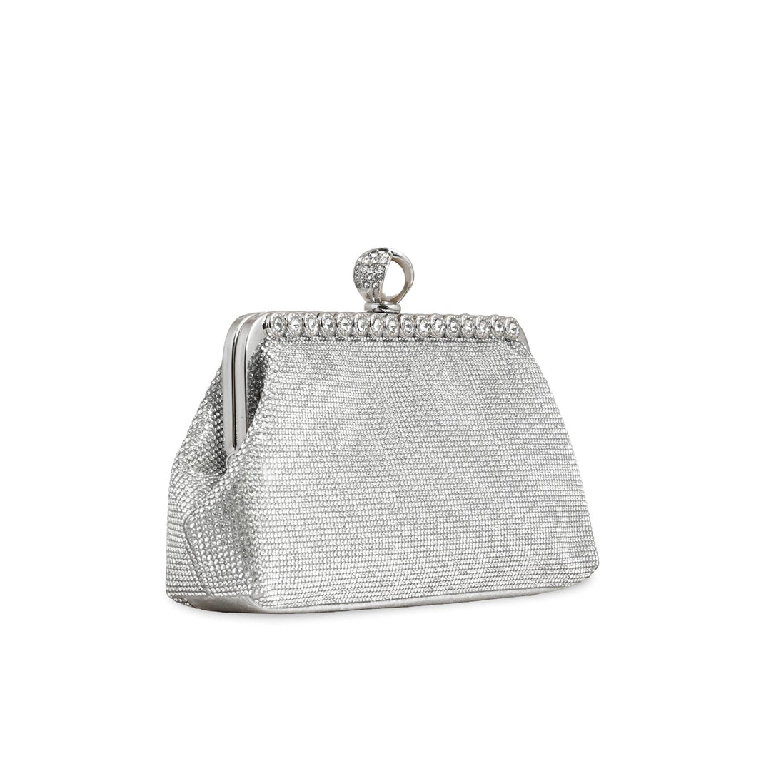 Silver Fancy Clutch p24239