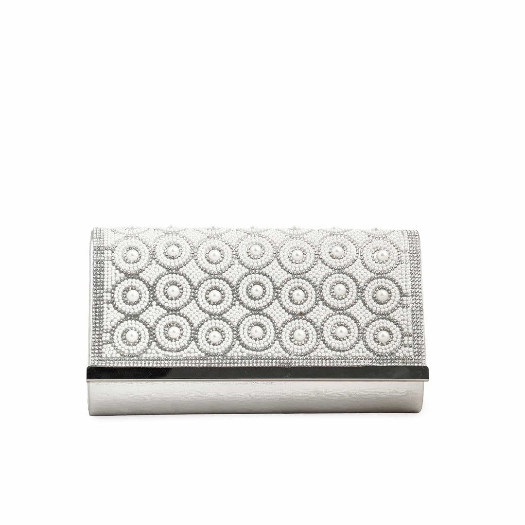 Silver Fancy Clutch p24242