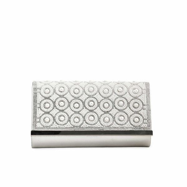 Silver Fancy Clutch p24242