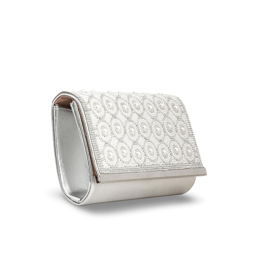 Silver Fancy Clutch p24242